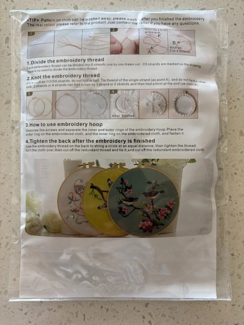Embroidery Kit, Birds